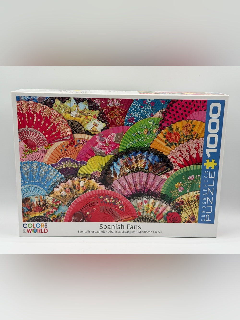 Eurographics Colors of the World Spanish Fans 1000pc Cardboard Puzzle - Complete